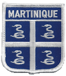 Shield Flag Patch of Martinique