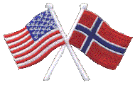 Crossed Flag Patch of US & Norway