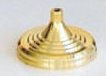 Tall gold base for one 4x6" flag - Tall gold plastic styrene base for one 4x6" flag.
