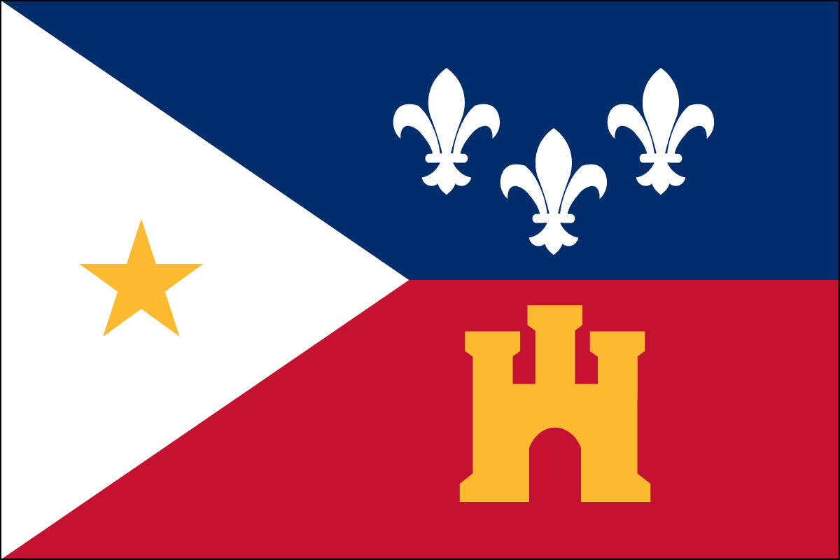 4x6" flag of Acadiana (Cajun) - 4x6" desk flag of Acadiana (Cajun). Base sold separately.<BR><BR><I>Combines with our other 4x6" desk flags for discounts.</I>