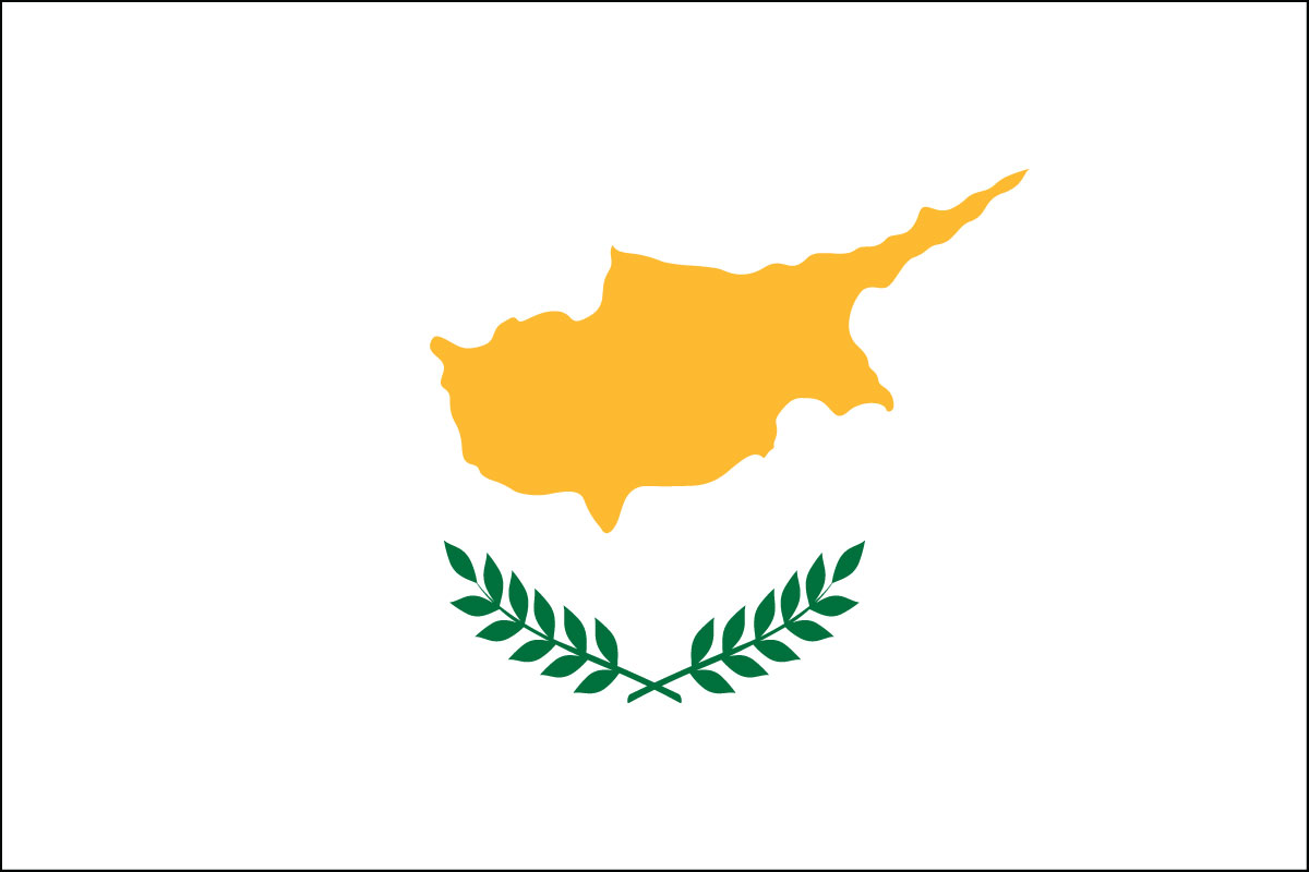Cyprus Flag Set of 4 Coasters 