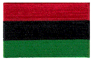Midsize Flag Patch of African America - 1½x2½" embroidered Midsize Flag Patch of Afro America.<BR>Combines with our other Midsize Flag Patches for discounts.