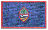 Midsize Flag Patch of Guam - 1½x2½" embroidered Midsize Flag Patch of Guam.<BR>Combines with our other Midsize Flag Patches for discounts.