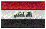 Midsize Flag Patch of Iraq - 1½x2½" embroidered Midsize Flag Patch of Iraq.<BR>Combines with our other Midsize Flag Patches for discounts.