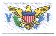 Midsize Flag Patch of Virgin Islands - 1½x2½" embroidered Midsize Flag Patch of the Virgin Islands.<BR>Combines with our other Midsize Flag Patches for discounts.