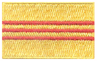 Midsize Flag Patch of Vietnam - South - 1½x2½" embroidered Midsize Flag Patch of South Vietnam.<BR>Combines with our other Midsize Flag Patches for discounts.
