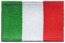 Mezzo Flag Patch of Ireland - 2x3" embroidered Mezzo Flag Patch of Ireland .<BR>Combines with our other Mezzo Flag Patches for discounts.