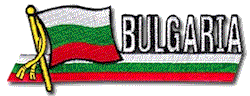 Cut-Out Flag Patch of Bulgaria - 1¾x4¾" embroidered Cut-Out Flag Patch of Bulgaria.<BR>Combines with our other Cut-Out Flag Patches for discounts.