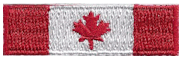 Cap Strap Flag Patch of Canada - ½x1&#8541;" embroidered Cap Strap Flag Patch of Canada.<BR><BR><I>Combines with our other Cap Strap Flag Patches for discounts.</I>