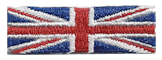 Cap Strap Flag Patch of United Kingdom - ½x1&#8541;" embroidered Cap Strap Flag Patch of United Kingdom.<BR><BR><I>Combines with our other Cap Strap Flag Patches for discounts.</I>