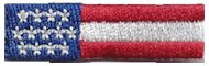 Cap Strap Flag Patch of United States - ½x1&#8541;" embroidered Cap Strap Flag Patch of United States.<BR><BR><I>Combines with our other Cap Strap Flag Patches for discounts.</I>