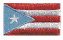 Micro Flag Patch of Puerto Rico - light blue - ¾x1⅜" embroidered Micro Flag Patch of Puerto Rico - light blue.<BR><BR><I>Combines with our other Micro Flag Patches for discounts.</I>