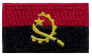 Micro Flag Patch of Angola - ¾x1⅜" embroidered Micro Flag Patch of Angola.<BR><BR><I>Combines with our other Micro Flag Patches for discounts.</I>