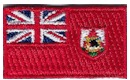 Micro Flag Patch of Bermuda - ¾x1⅜" embroidered Micro Flag Patch of Bermuda.<BR><BR><I>Combines with our other Micro Flag Patches for discounts.</I>