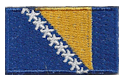 Micro Flag Patch of Bosnia - ¾x1⅜" embroidered Micro Flag Patch of Bosnia.<BR><BR><I>Combines with our other Micro Flag Patches for discounts.</I>
