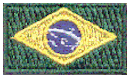 Micro Flag Patch of Brazil - ¾x1⅜" embroidered Micro Flag Patch of Brazil.<BR><BR><I>Combines with our other Micro Flag Patches for discounts.</I>