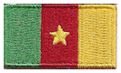 Micro Flag Patch of Cameroon - ¾x1⅜" embroidered Micro Flag Patch of Cameroon.<BR><BR><I>Combines with our other Micro Flag Patches for discounts.</I>