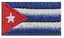 Micro Flag Patch of Cuba - ¾x1⅜" embroidered Micro Flag Patch of Cuba.<BR><BR><I>Combines with our other Micro Flag Patches for discounts.</I>
