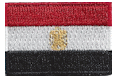 Micro Flag Patch of Egypt - ¾x1⅜" embroidered Micro Flag Patch of Egypt.<BR><BR><I>Combines with our other Micro Flag Patches for discounts.</I>