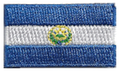 Micro Flag Patch of El Salvador - ¾x1⅜" embroidered Micro Flag Patch of El Salvador.<BR><BR><I>Combines with our other Micro Flag Patches for discounts.</I>