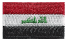 Micro Flag Patch of Iraq - ¾x1⅜" embroidered Micro Flag Patch of Iraq.<BR><BR><I>Combines with our other Micro Flag Patches for discounts.</I>