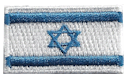 Micro Flag Patch of Israel - ¾x1⅜" embroidered Micro Flag Patch of Israel.<BR><BR><I>Combines with our other Micro Flag Patches for discounts.</I>