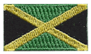 Micro Flag Patch of Jamaica - ¾x1⅜" embroidered Micro Flag Patch of Jamaica.<BR><BR><I>Combines with our other Micro Flag Patches for discounts.</I>