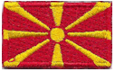 Micro Flag Patch of the Republic of North Macedonia - ¾x1⅜" embroidered Micro Flag Patch of the Republic of North Macedonia .<BR><BR><I>Combines with our other Micro Flag Patches for discounts.</I>