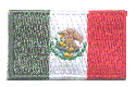 Micro Flag Patch of Mexico - ¾x1⅜" embroidered Micro Flag Patch of Mexico.<BR><BR><I>Combines with our other Micro Flag Patches for discounts.</I>