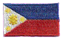 Micro Flag Patch of Philippines - ¾x1⅜" embroidered Micro Flag Patch of Philippines.<BR><BR><I>Combines with our other Micro Flag Patches for discounts.</I>