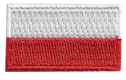 Micro Flag Patch of Poland - ¾x1⅜" embroidered Micro Flag Patch of Poland.<BR><BR><I>Combines with our other Micro Flag Patches for discounts.</I>