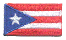 Micro Flag Patch of Puerto Rico, dark blue - ¾x1⅜" embroidered Micro Flag Patch of Puerto Rico, dark blue.<BR><BR><I>Combines with our other Micro Flag Patches for discounts.</I>