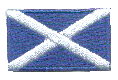 Micro Flag Patch of Scotland - Cross - ¾x1⅜" embroidered Micro Flag Patch of Scotland - Cross.<BR><BR><I>Combines with our other Micro Flag Patches for discounts.</I>