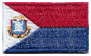 Micro Flag Patch of St Maarten - ¾x1⅜" embroidered Micro Flag Patch of St Maarten.<BR><BR><I>Combines with our other Micro Flag Patches for discounts.</I>