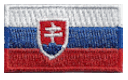 Micro Flag Patch of Slovak Republic - ¾x1⅜" embroidered Micro Flag Patch of Slovak Republic.<BR><BR><I>Combines with our other Micro Flag Patches for discounts.</I>