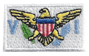 Micro Flag Patch of Virgin Islands - ¾x1⅜" embroidered Micro Flag Patch of Virgin Islands.<BR><BR><I>Combines with our other Micro Flag Patches for discounts.</I>