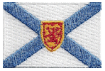 Mini Flag Patch of Canadian Province of Nova Scotia - 1¼x1¾"  embroidered Mini Flag Patch of Nova Scotia.<BR>Combines with our other Mini Flag Patches for discounts.