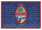 Mini Flag Patch of Guam - 1¼x1¾"  embroidered Mini Flag Patch of Guam.<BR><BR><I>Combines with our other Mini Flag Patches for discounts.</I>