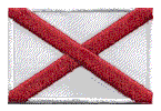 Mini Flag Patch of Northern Ireland (St Patrick Saltire) - 1¼x1¾"  embroidered Mini Flag Patch of Northern Ireland (St Patrick Saltire).<BR>Combines with our other Mini Flag Patches for discounts.