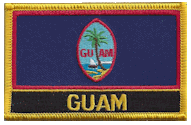 Named Flag Patch of Guam - 2¼x3¼" embroidered Named Flag Patch of Guam.<BR>Combines with our other Named Flag Patches for discounts.