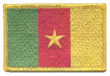 Standard Rectangle Flag Patch of Cameroon - 2¼x3½" embroidered Standard Rectangle Flag Patch of Cameroon.<BR>Combines with our other Standard Rectangle Flag Patches for discounts.