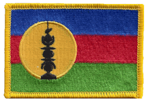 Standard Rectangle Flag Patch of New Caledonia - 2x3½" embroidered Standard Rectangle Flag Patch of New Caledonia.<BR>Combines with our other Standard Rectangle Flag Patches for discounts.
