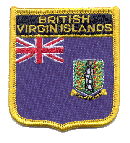 Shield Flag Patch of British Virgin Islands - 3x2½" embroidered Shield Flag Patch of the British Virgin Islands.<BR>Combines with our other Shield Flag Patches for discounts.
