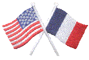 Crossed Flag Patch of US & France - 2x3¾" embroidered Crossed Flag Patch of US & France<BR>Combines with our other Crossed Flag Patches for discounts.